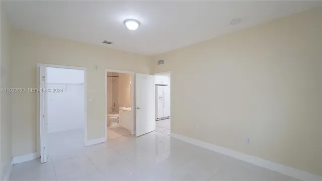 a view of small space with racks on the wall