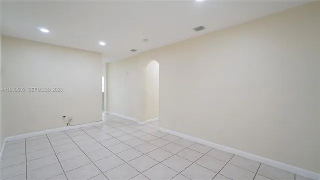 a view of an empty room