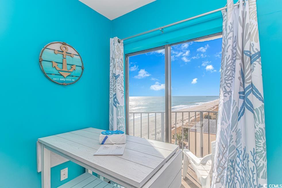1605 South Ocean Boulevard, Unit 705 Myrtle Beach, SC 29577 - Photo 38 of 38 Dining room with view of water and beach