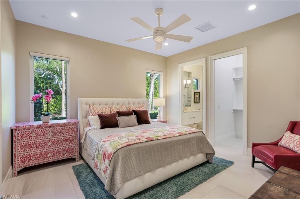 600 Gordonia Road Naples, FL 34108 - Photo 18 of 35 Guest bedroom with en suite bathroom.