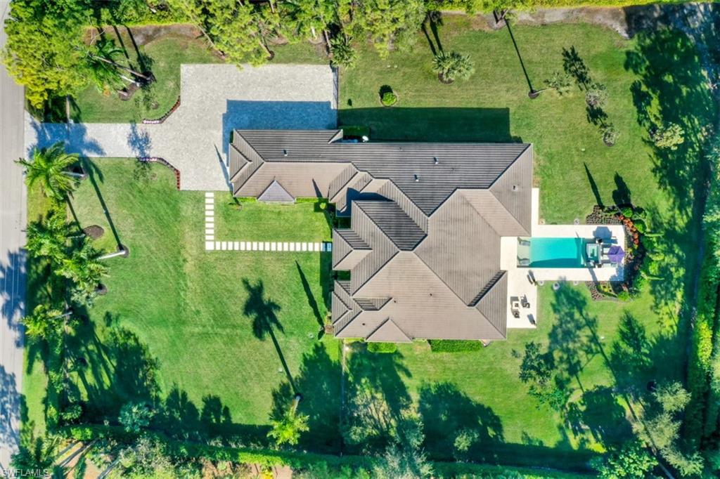 600 Gordonia Road Naples, FL 34108 - Photo 34 of 35 Overhead drone shot.