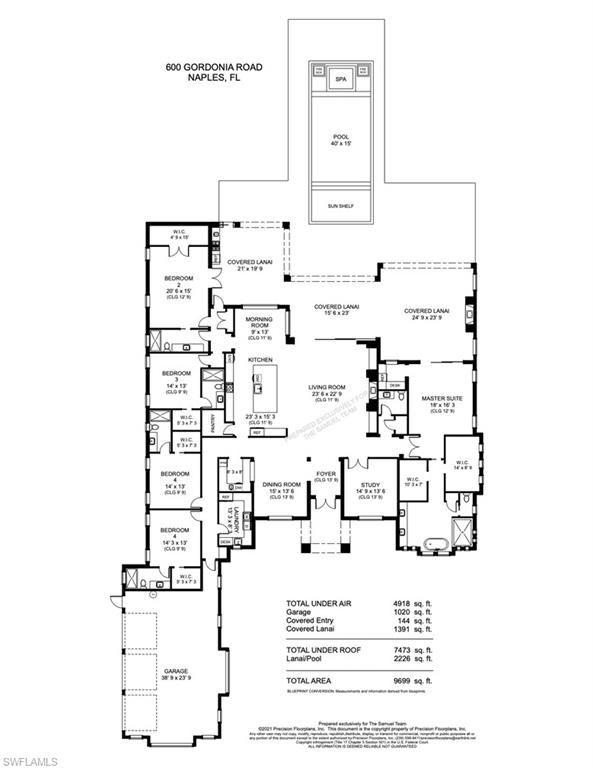 600 Gordonia Road Naples, FL 34108 - Photo 35 of 35 Floor Plan