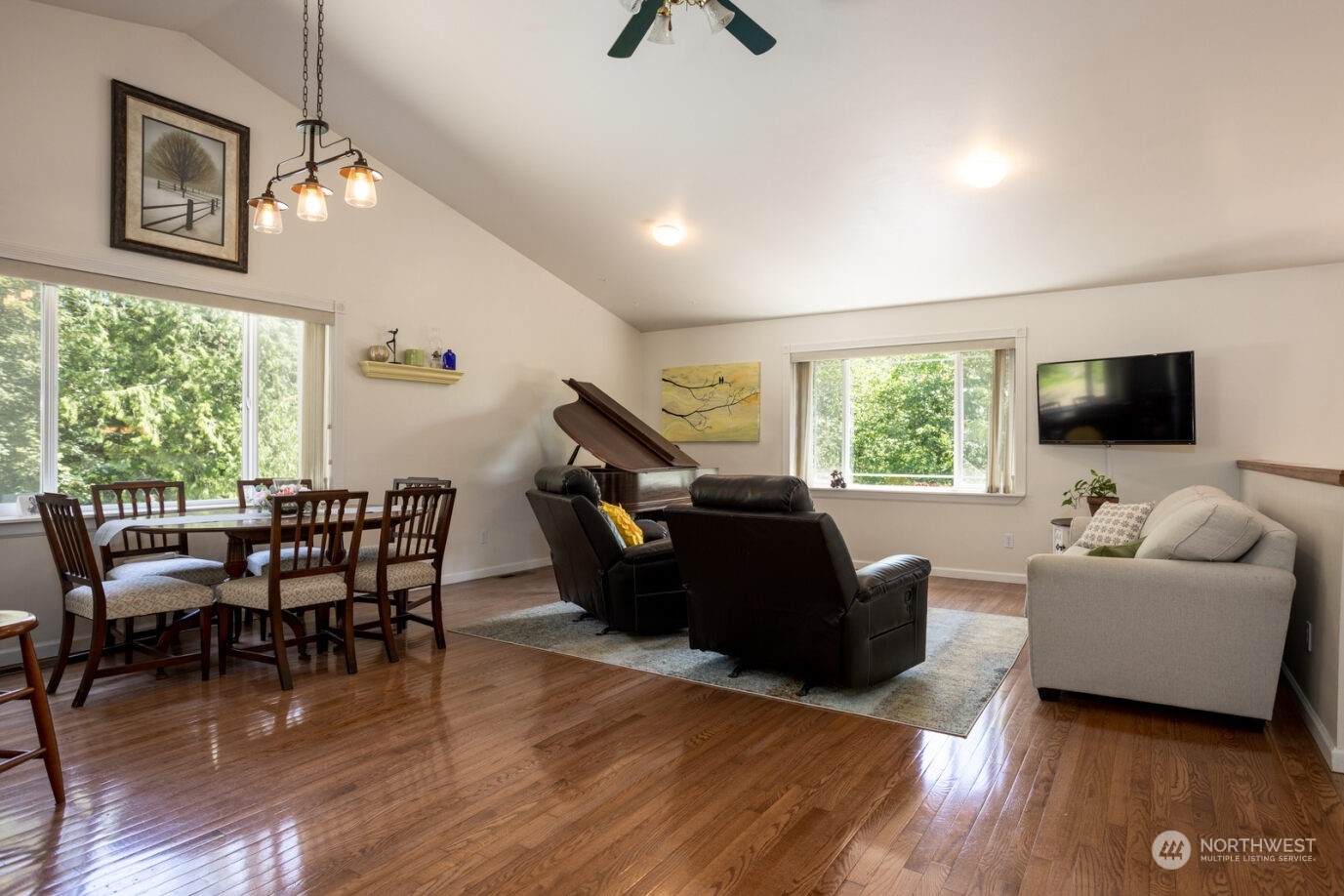 23627 Hoogdal Road Sedro-Woolley, WA 98284 - Photo 8 of 39 a living room with furniture and a flat screen tv