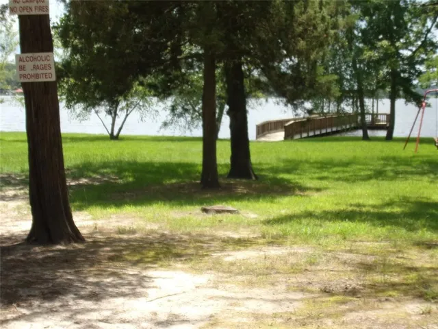 a view of swimming pool from a yard