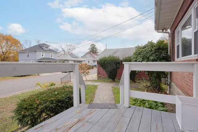 a view of a house with a porch