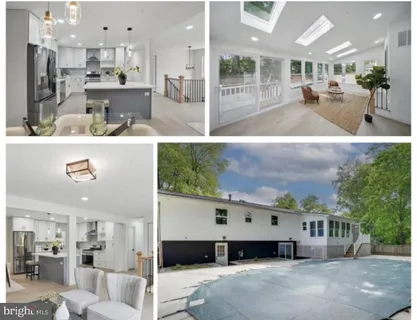 a view of a living room and kitchen