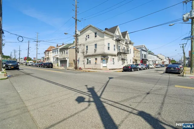 a car parked on the side of a street