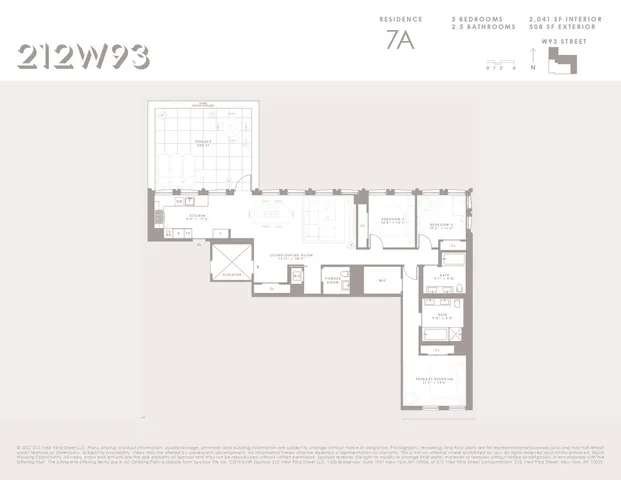 $3,595,000 | 212 West 93rd Street, Unit 7A | Upper West Side