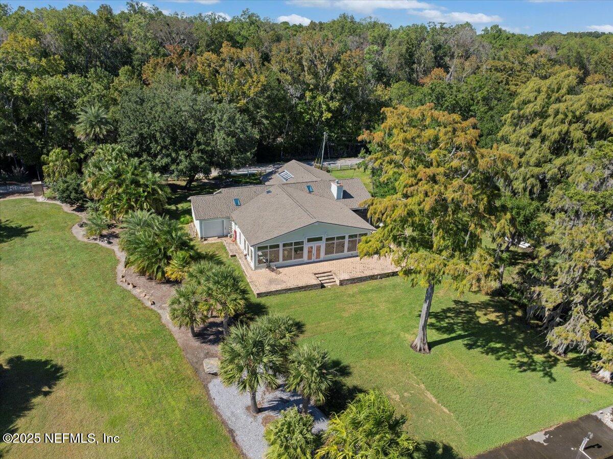 4447 Cedar Road Orange Park, FL 32065 - Photo 79 of 100 an aerial view of a house with a yard