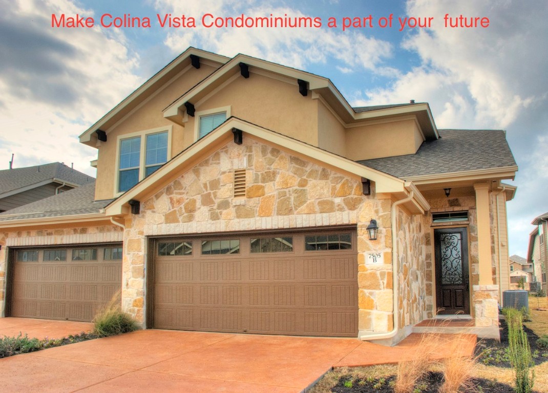 7505 Colina Vista Loop, Unit B Austin, TX 78750 - Photo 1 of 25 a view of a house with a garage