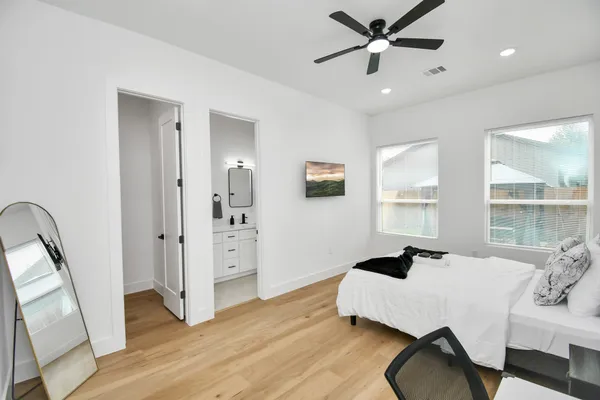 a view of a wall with a potted plant