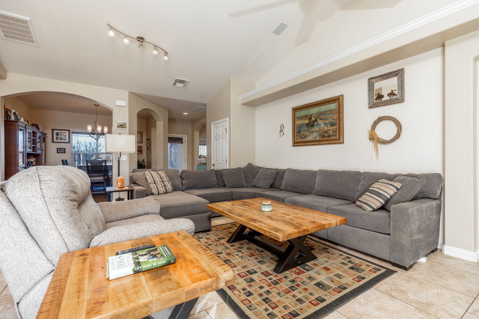 1219 Carolyn Street Ridgecrest, CA 93555 - Photo 13 of 47 a living room with furniture and a table