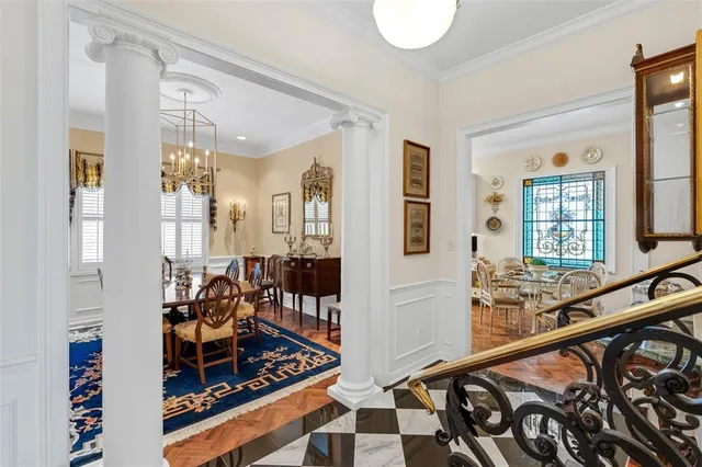 a view of a livingroom with furniture and windows
