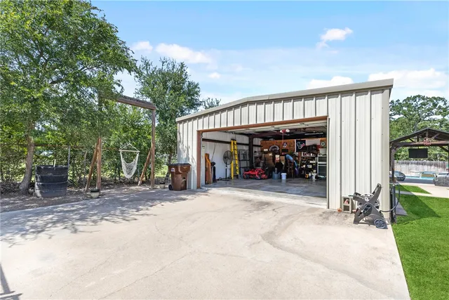 a view of a entryway door front of house