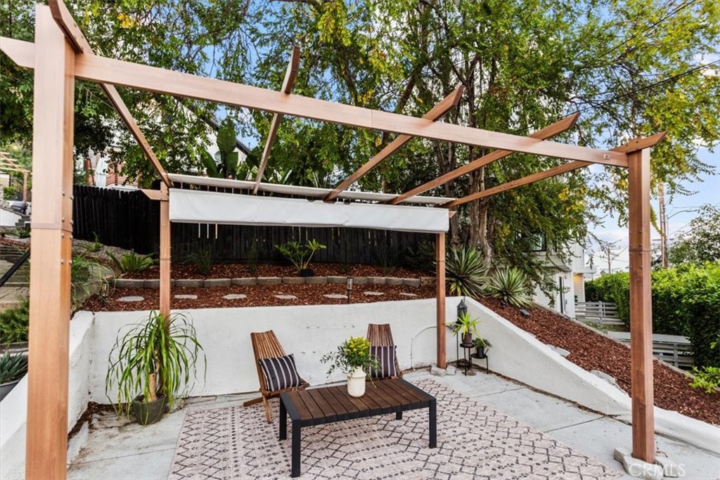 2207-2009 Apex Avenue Los Angeles, CA 90039 - Photo 46 of 64 2nd Pergola. Rooftop space above the garage is the perfect sitting area to people watch, catchup with friends or just have a cup of coffee and with with yourself.