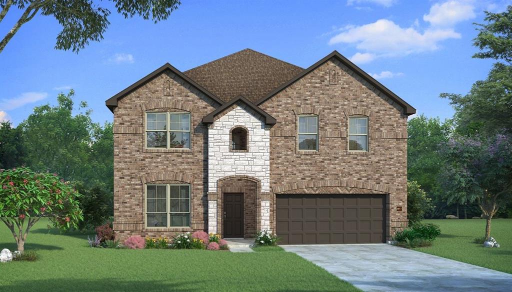 2261 Bellatrix Drive Haslet, TX 76052 - Photo 1 of 1 a front view of a house with a garden and yard