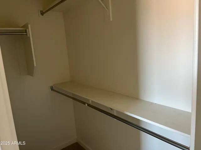 a close up view of racks on the wall