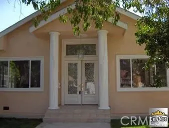 a view of a door of the house