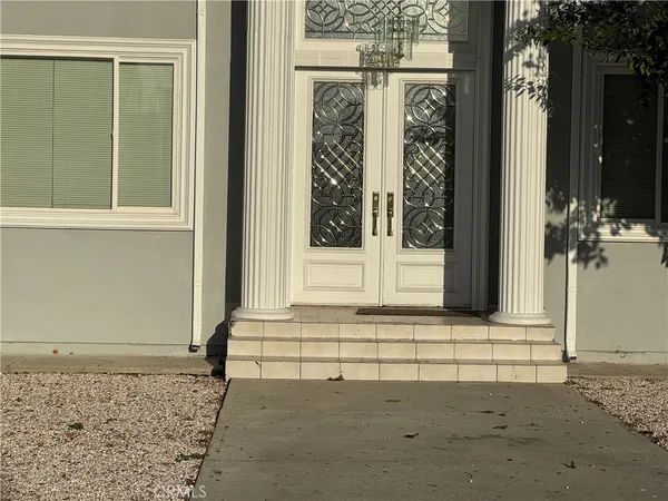 a front view of a house