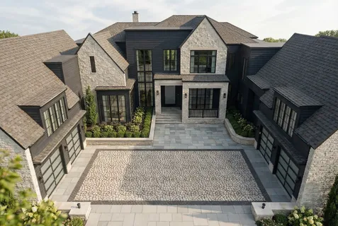 a view of house and front door
