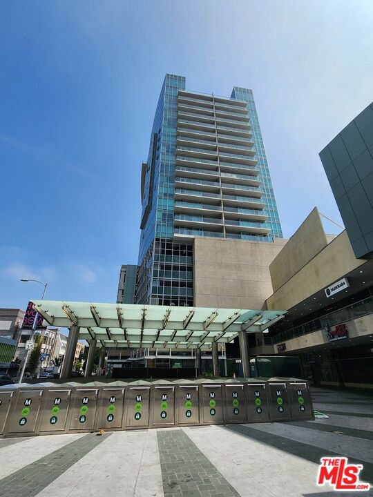 a front view of a building