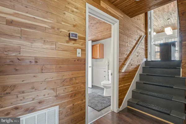 a view of an front door