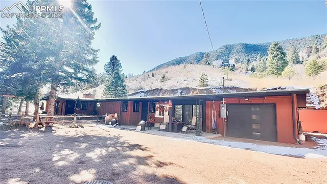 a view of a chairs and tables in patio