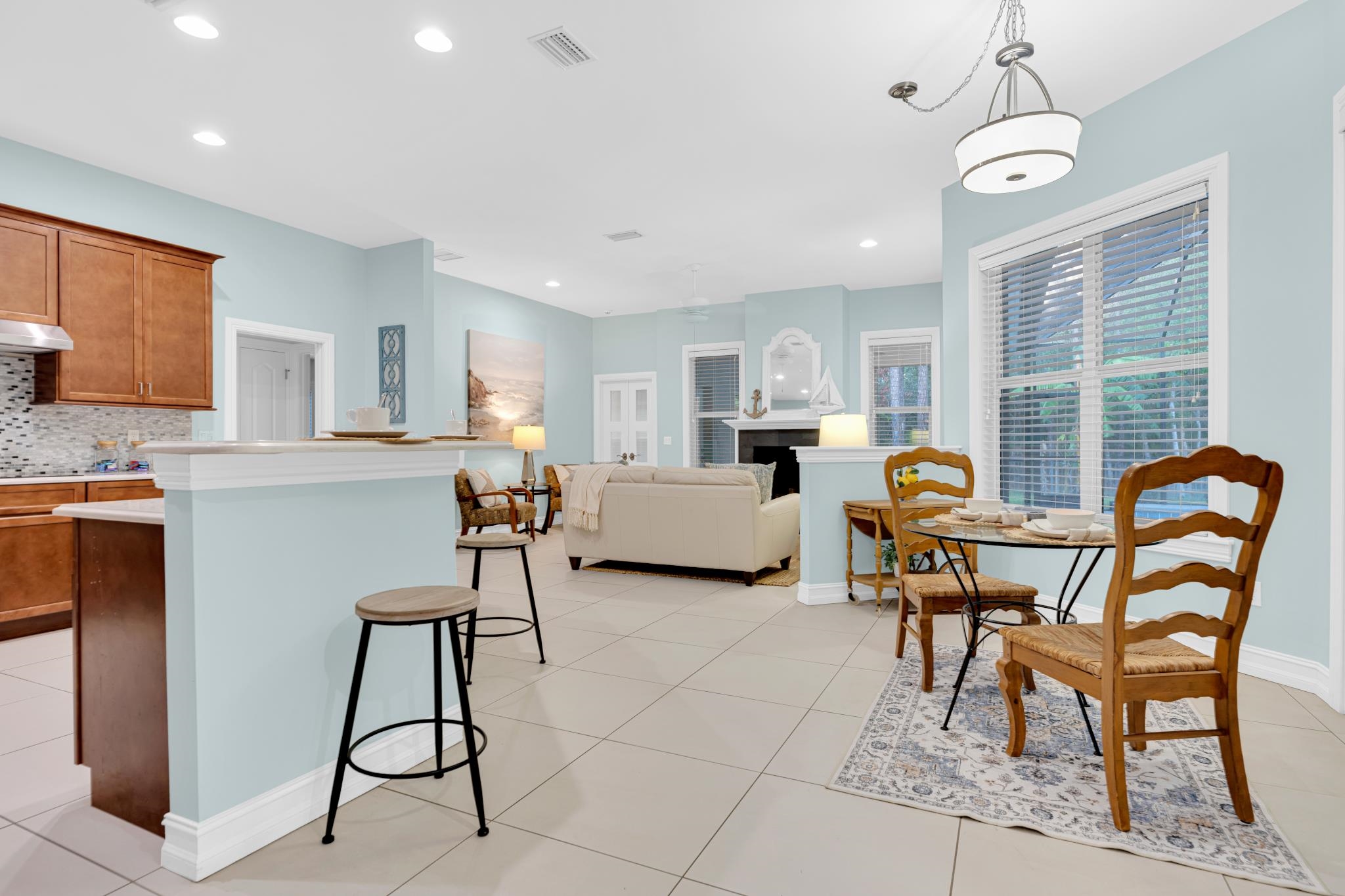 113 Needle Palm Drive St. Augustine, FL 32086 - Photo 10 of 46 a living room with furniture and kitchen view