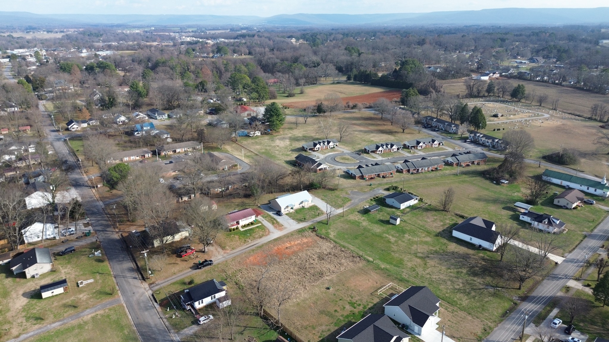 0 South Cedar Street Winchester, TN 37398 - Photo 10 of 14 an aerial view of residential houses with outdoor space