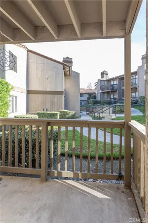 a balcony view with city view