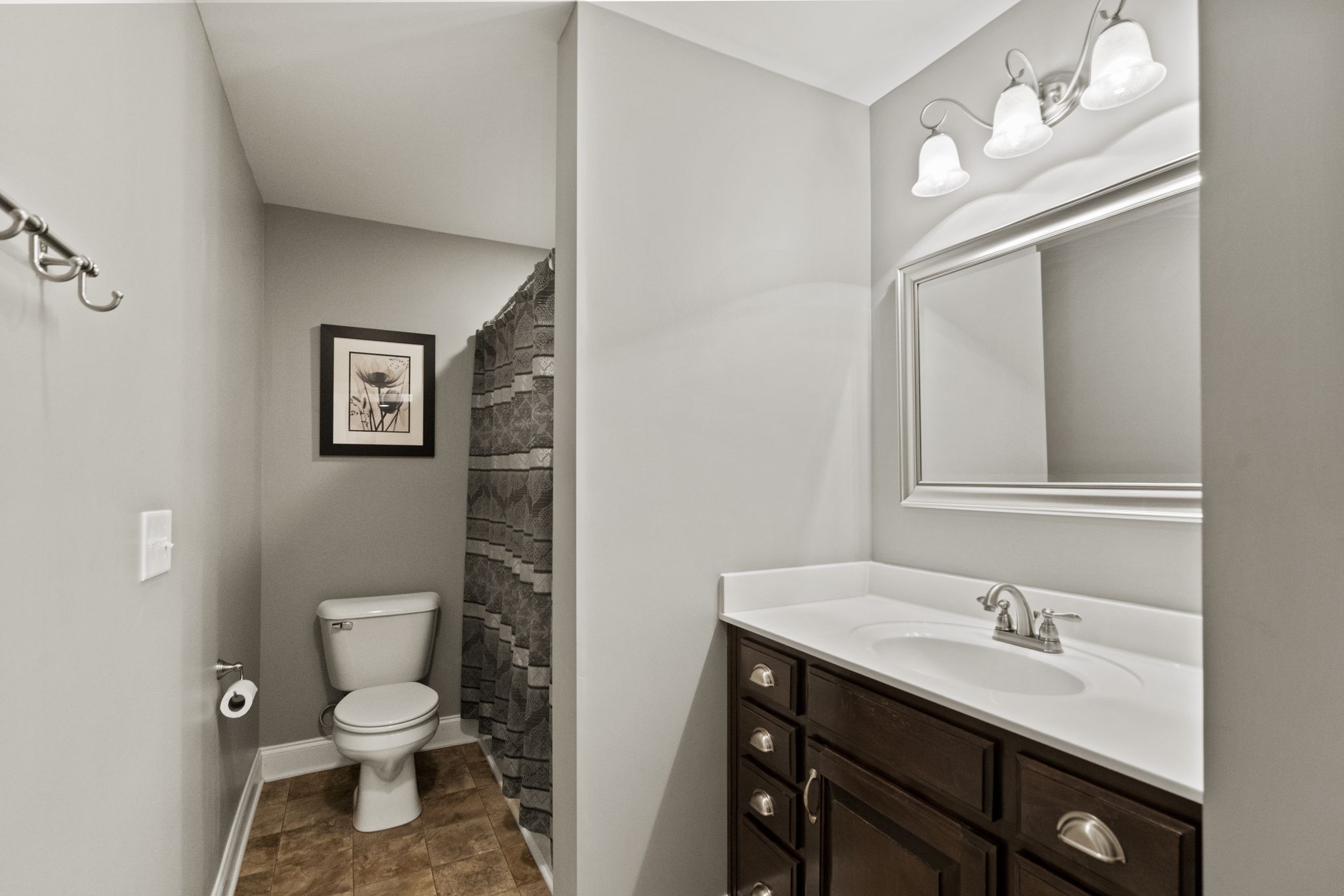4600 Benson Road Springfield, TN 37172 - Photo 43 of 64 a bathroom with a sink a toilet and a mirror