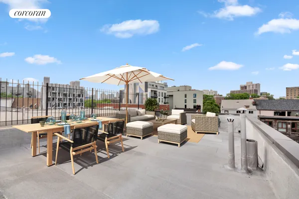 a view of an outdoor space with seating area