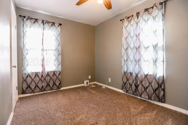 a view of a small space and a window in the house