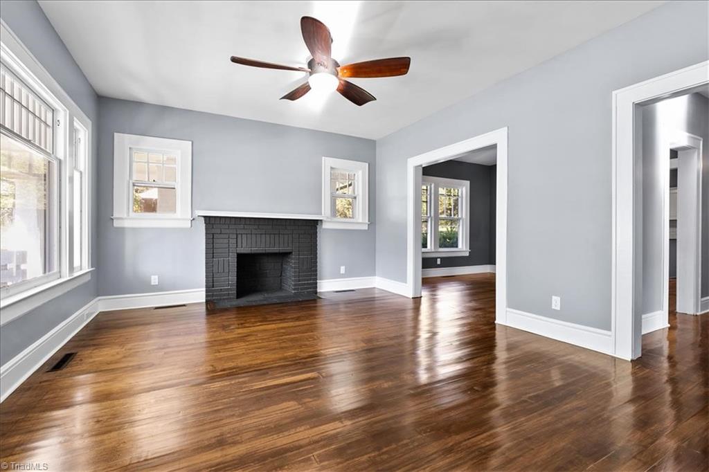 904 Old Winston Road High Point, NC 27265 - Photo 20 of 46 Living Room with FP. Plenty of Natural Light