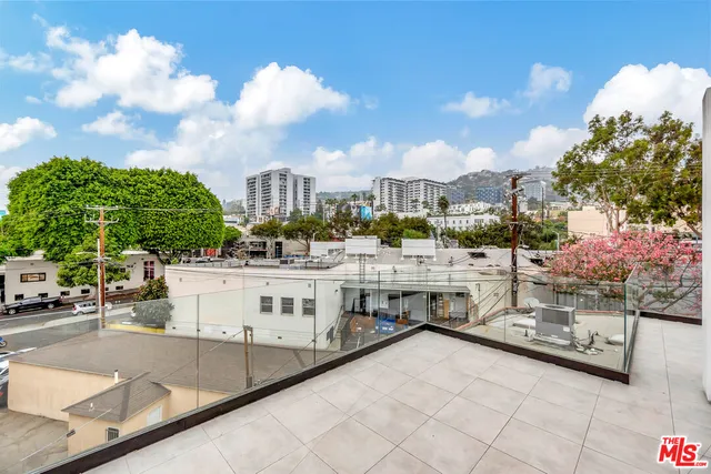 a view of city from balcony