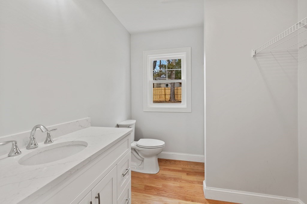 180 Barker Road East Wareham, MA 02538 - Photo 12 of 29 a bathroom with a sink and a toilet