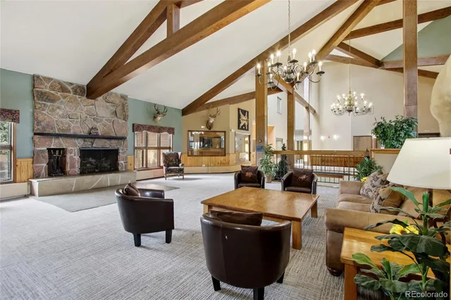 a view of balcony with furniture