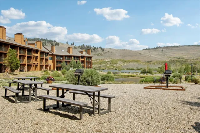 a view of a city with an ocean beach