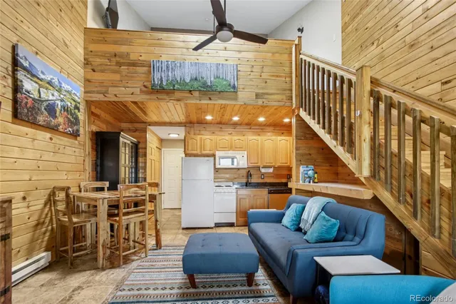 a view of an outdoor space with seating