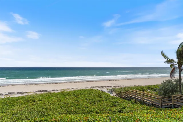 a view of an ocean and beach