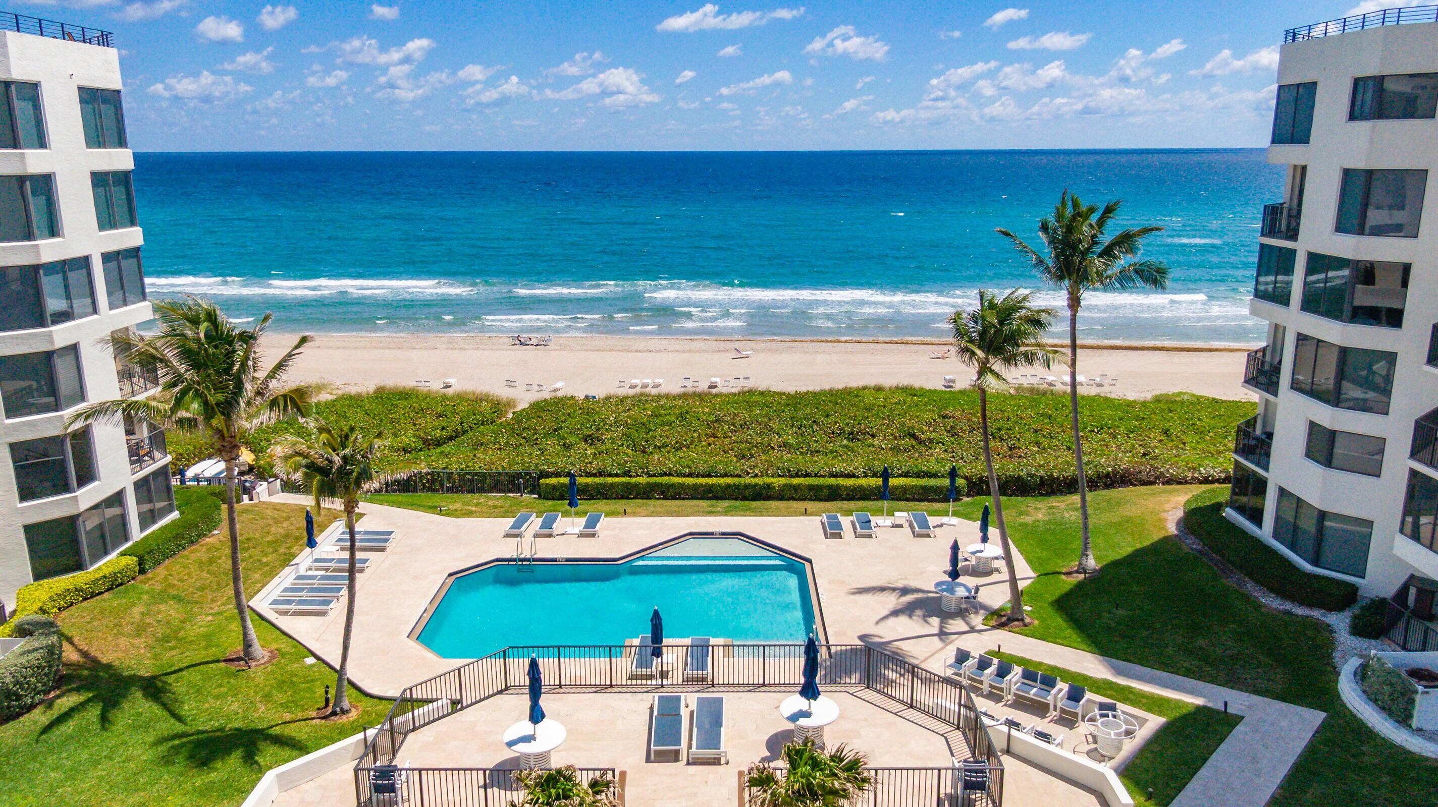 2575 South Ocean Boulevard, Unit 102S Highland Beach, FL 33487 - Photo 30 of 31 Pool View