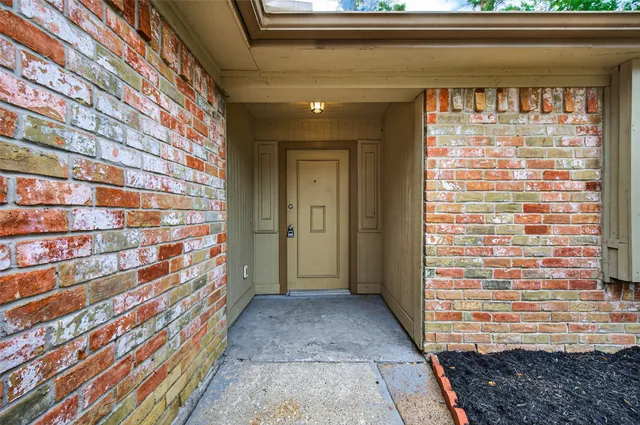 a view of front door