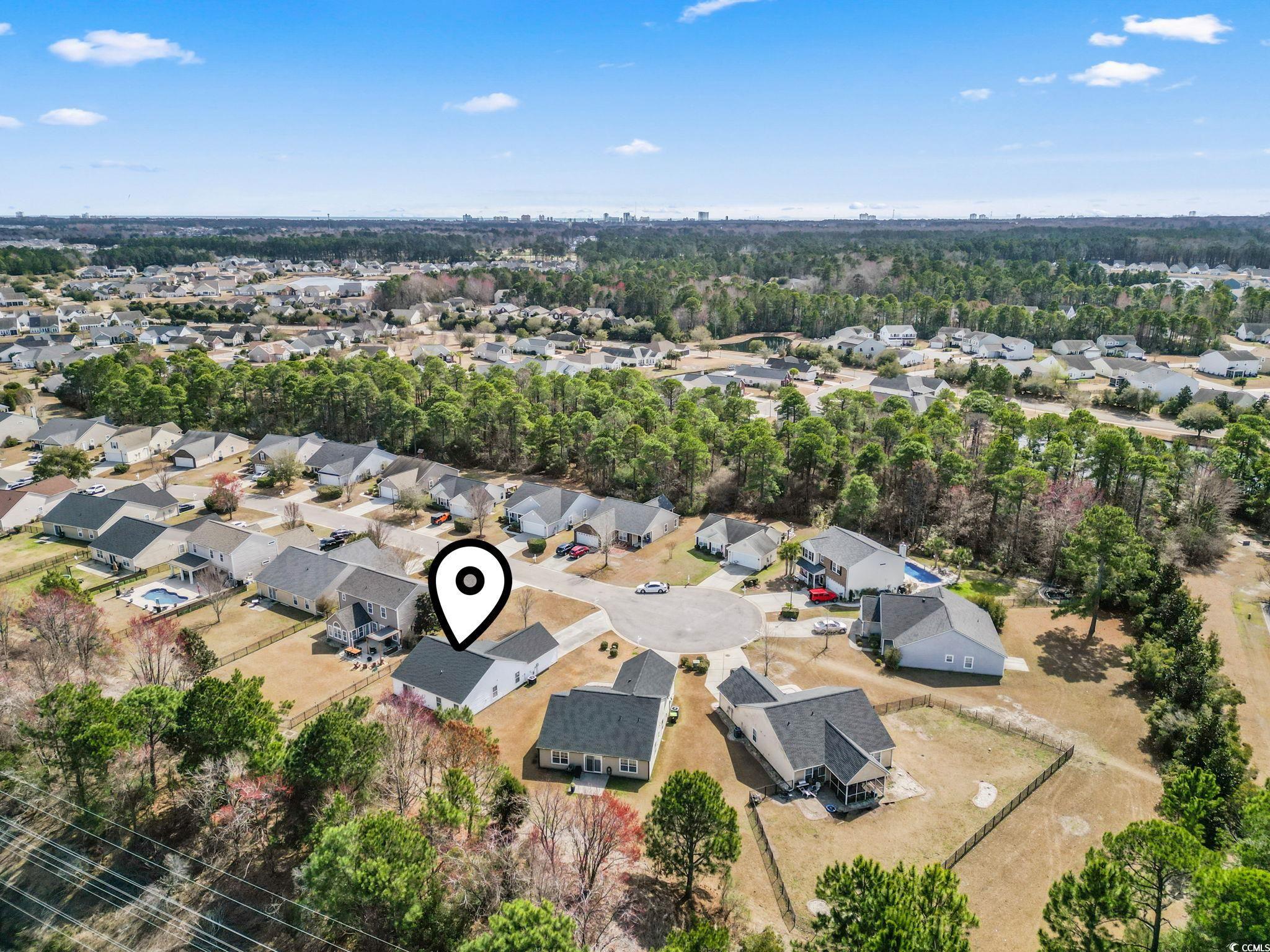 2288 Beauclair Court Myrtle Beach, SC 29579 - Photo 35 of 40 Drone / aerial view featuring a residential view