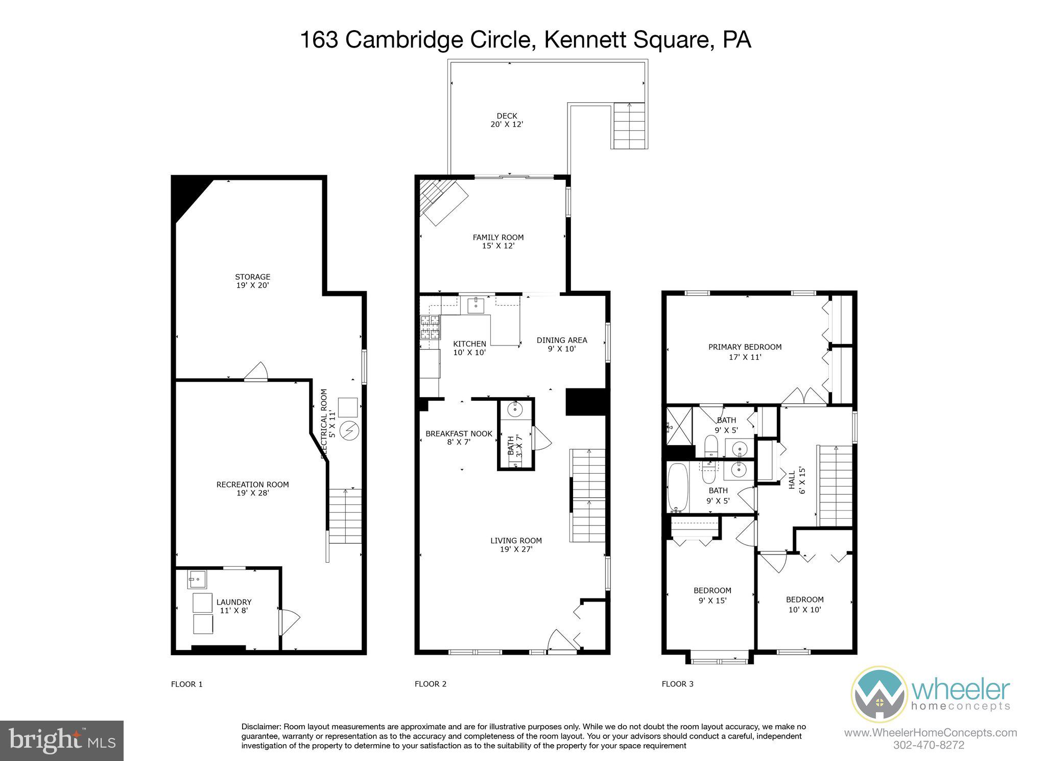 163 Cambridge Circle, Unit 78 Kennett Square, PA 19348 - Photo 30 of 30 a picture of a floor plan