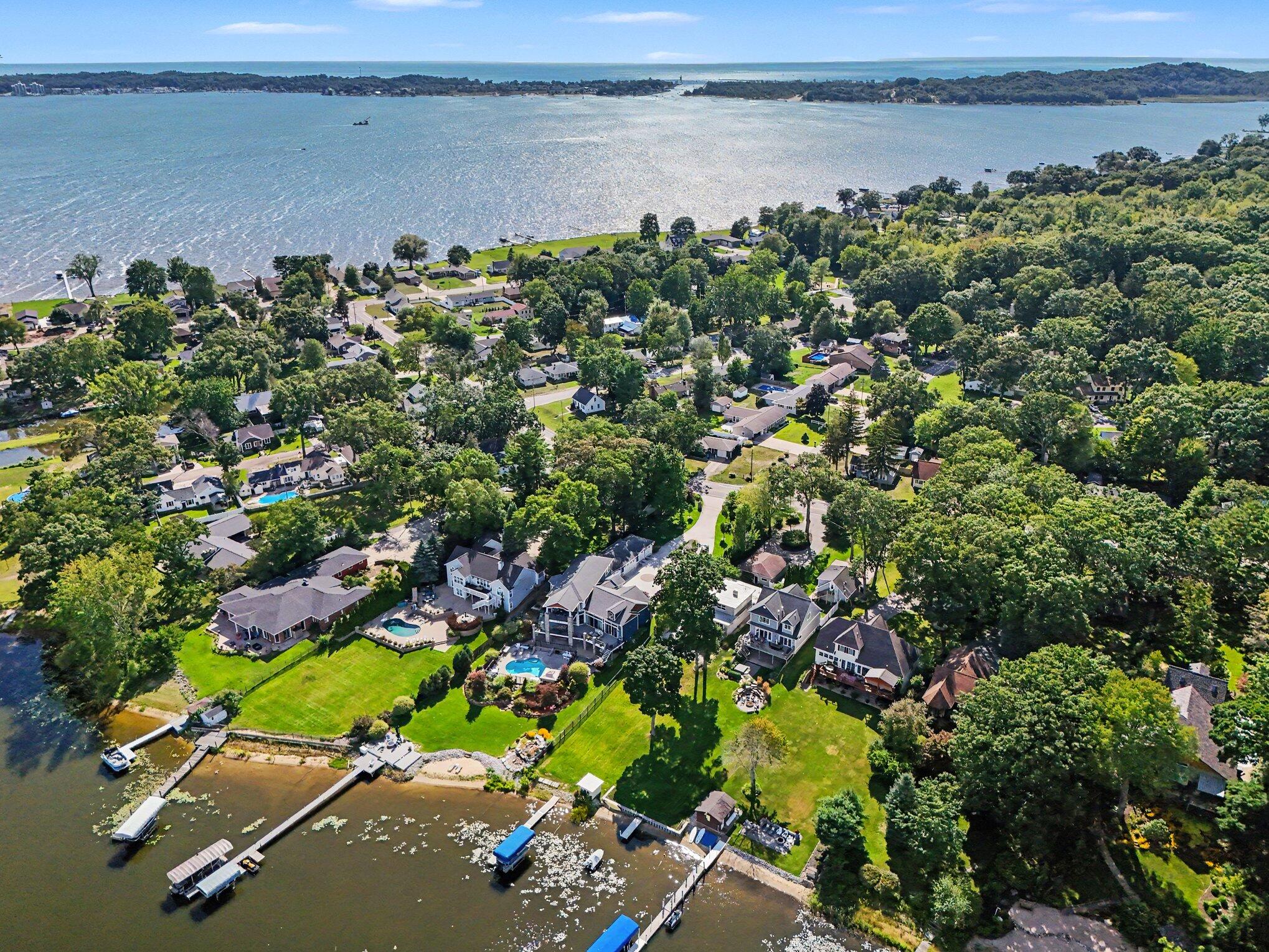 570 Bear Lake Road Muskegon, MI 49445 - Photo 51 of 56 Muskgon Lk in Backgroound
