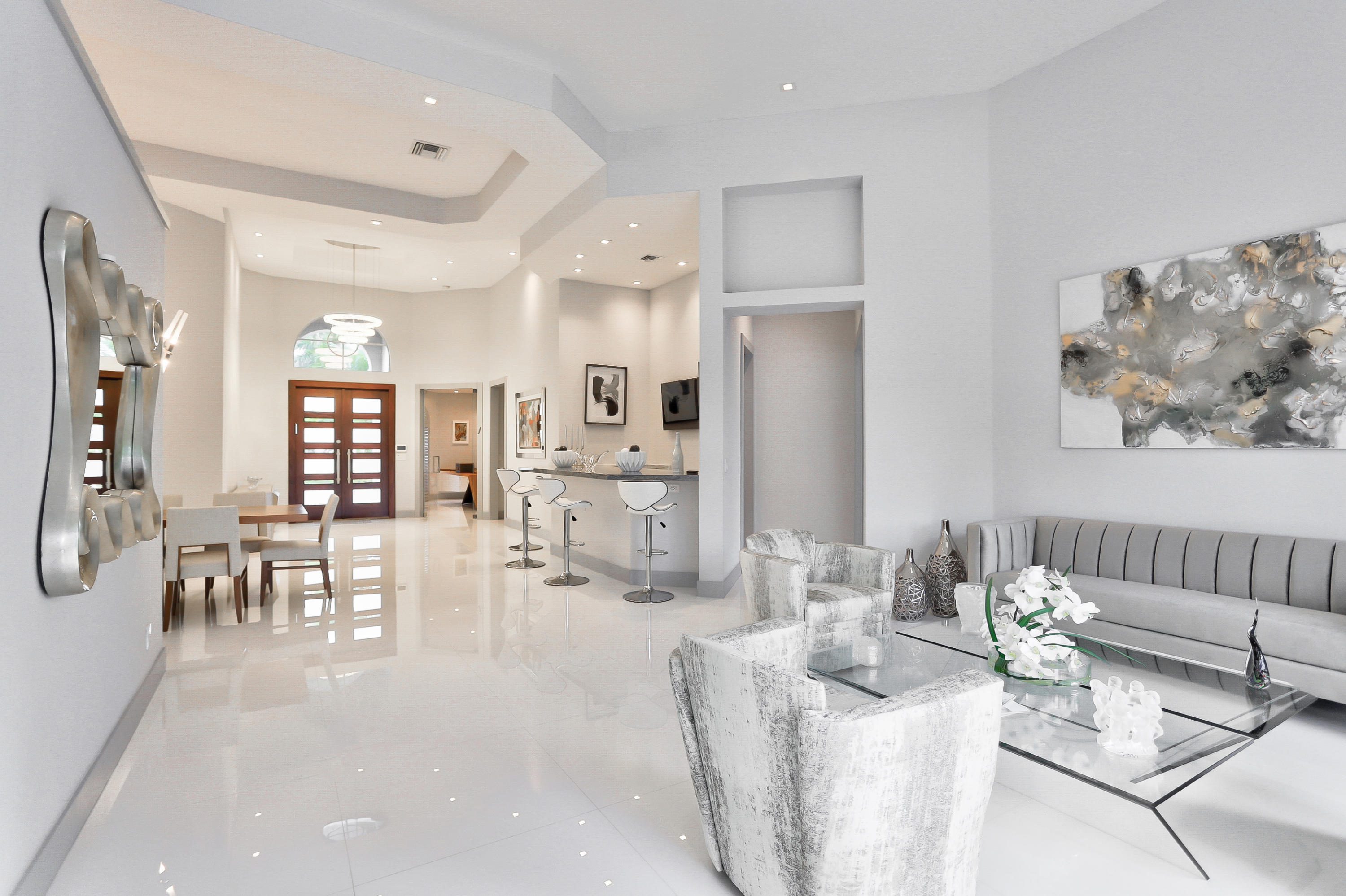 6573 Somerset Circle Boca Raton, FL 33496 - Photo 7 of 48 Living Room/Bar/Entry