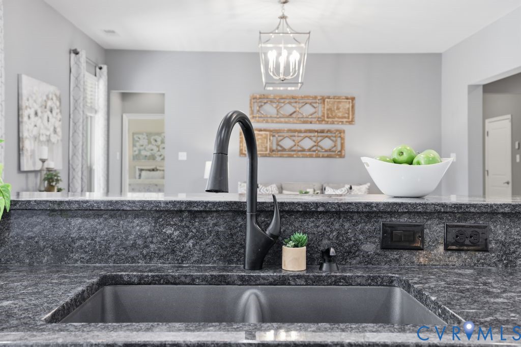 8712 Bailey Hill Road Midlothian, VA 23112 - Photo 16 of 46 a kitchen with a sink and potted plant