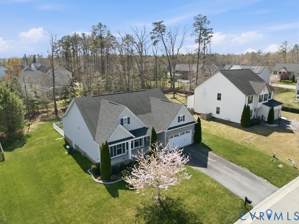 8712 Bailey Hill Road Midlothian, VA 23112 - Photo 40 of 46 an aerial view of a house with a yard