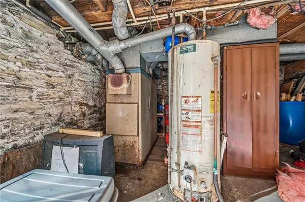 a backyard of a house with seating space