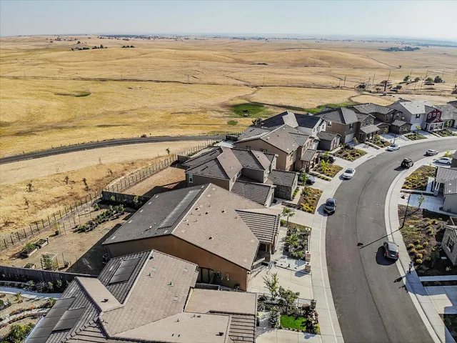 an aerial view of beach and ocean